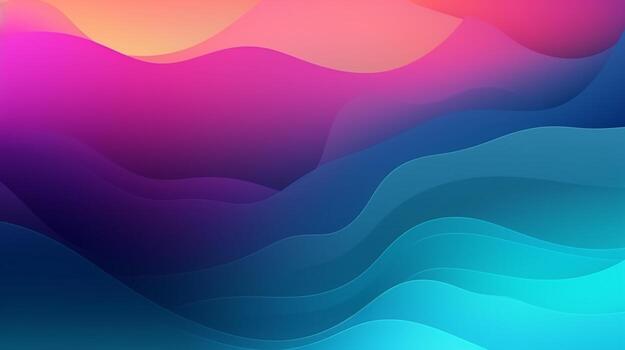 Abstract gradient background, gradient mesh, wavy gradient photo