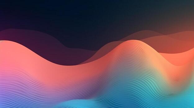 Abstract gradient background, gradient mesh, wavy gradient photo