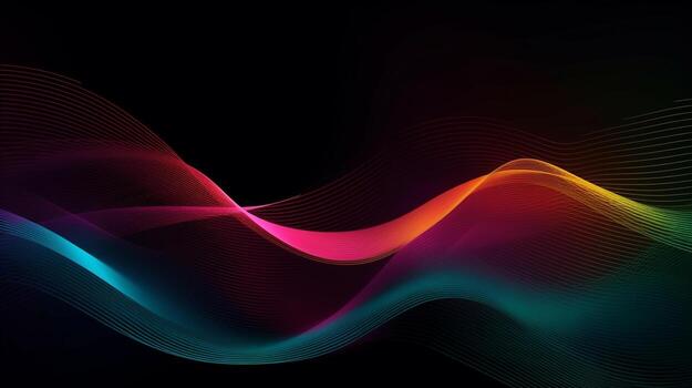 Abstract gradient background, gradient mesh, wavy gradient photo