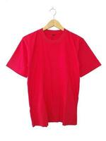 Red T-Shirt on Hanger with White Background photo