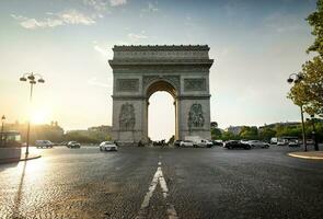 Arc de Triomphe and avenue photo