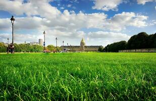 Lawn near Les Invalides photo