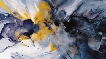 Marble ink abstract art from exquisite original painting for abstract background. photo