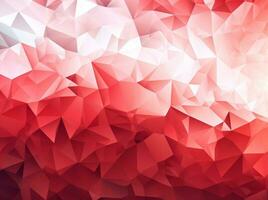 Abstract red triangle background photo