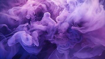 Purple smoke backround. AI generated photo