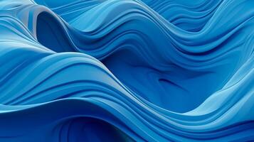 Abstract blue wave background. photo