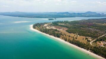 An aerial view of  Lanta noi island and Lanta isaland south of Thailand Krabi province photo