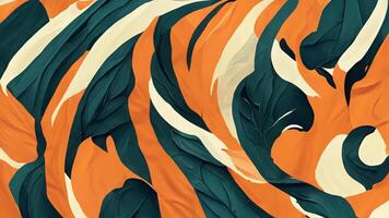 Simple background made of tiger armor illustration Content by Midjourney photo