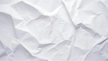 White texture of paper background with kinks and dents, old ,crumpled, and dilapidated concept illustration created with photo