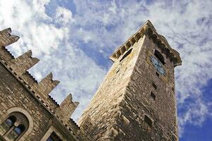 medieval reloj torre foto