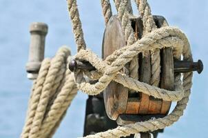 Old sailing equipment photo