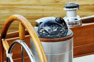 Rudder and compass photo