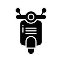 Scooter vector design in editable style, two wheeled motor vehicle