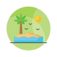 Beautiful vector of palm tree in modern style, easy to use in web, mobile apps and all presentation projects