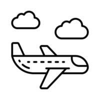 An amazing vector of airplane in trendy style, ready to use and download