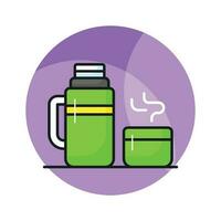 icon of tea thermos in editable style, ready to use and download vector