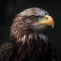 Eagle photography. Generative AI photo