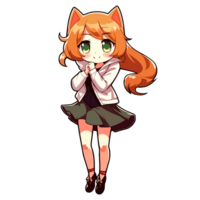 A Girl With a Cat Ears png