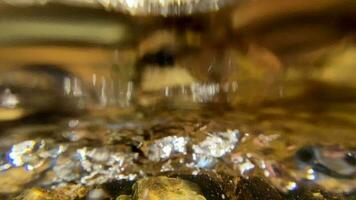 Rocky Bed of a Colorado Mountain River. Underwater Footage video