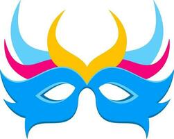 Beautiful party face mask icon in flat style. vector