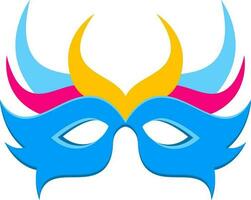 Beautiful party face mask icon in flat style. vector