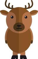 Cute reindeer cartoon. vector