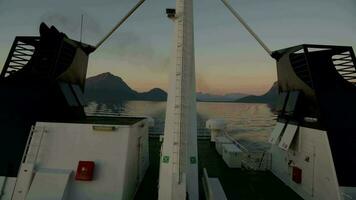 Smoke Coming From Norwegian Ferry Vessel Diesel Engine video