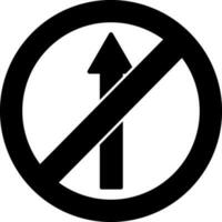 Flat style no entry icon or symbol. vector