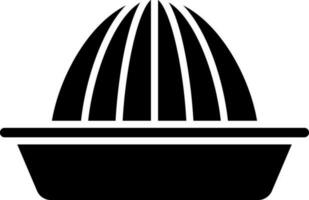 Lemon squeezer icon in black and white color. vector