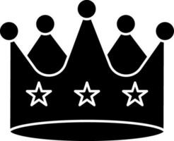 Flat style king crown icon or symbol. vector