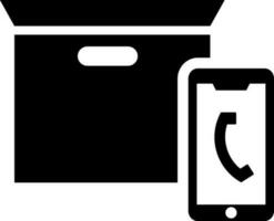 Online shopping icon in flat style. vector