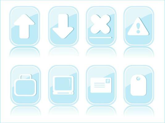 Button icon set