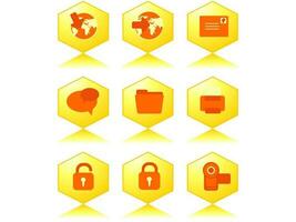 web mail icons set can be used for websites, web applications. email applications or server Icons vector