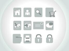 web mail icons set for websites, web applications. email applications or server Icons. vector