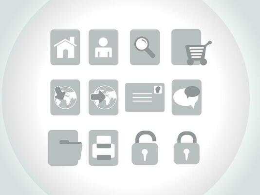 web mail icons set for websites, web applications. email applications or server Icons.