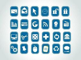 web mail icons set for websites, web applications. email applications or server Icons. vector