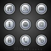 3D web 2.0 mail icons set for websites, web applications. email applications or server Icons. vector