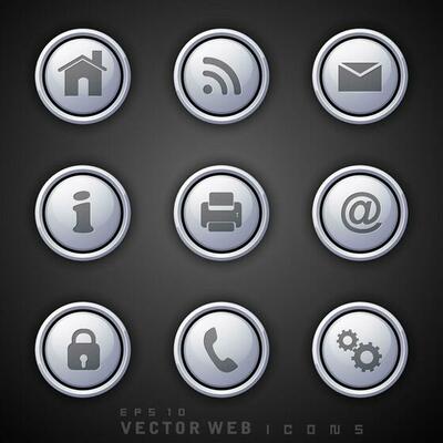 3D web 2.0 mail icons set for websites, web applications. email applications or server Icons.