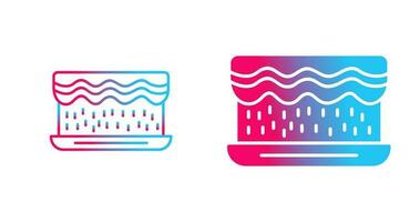 Unique Cream Cake Vector Icon