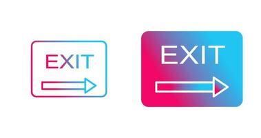 Unique Exit Vector Icon