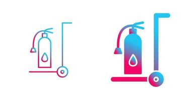 Unique Moveable Extinguisher Vector Icon