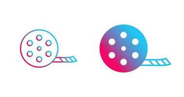 Unique Film Reel Vector Icon