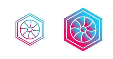 Unique Hexagonal Diaphram Vector Icon