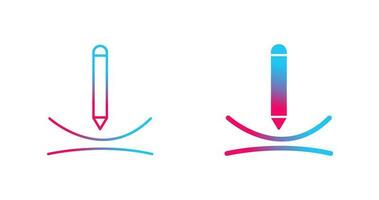 Draw Curve Vector Icon