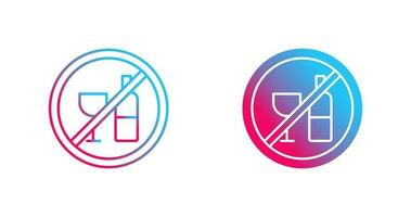 No Drinking Vector Icon