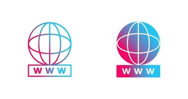 Unique World Wide Web Vector Icon