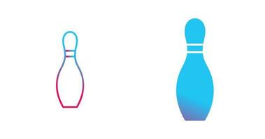 Unique Bowling Pin Vector Icon