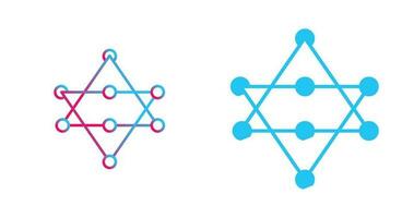 Unique Networks Vector Icon