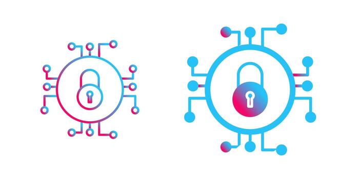 Unique Data Security Vector Icon