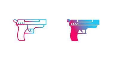 icono de vector de pistola